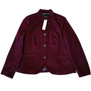 Banana Republic Woman Military blazer Burgundy Color jacket Size 14